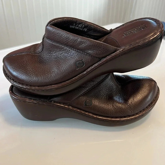 Born Mules Brown Leather women size 9 or 40.5 - Picture 9 of 12